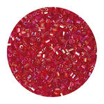 Rocailles-Perlen 2Cut, 2 mm, 14 g, Rot-Orange
