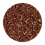 Rocailles-Perlen 2Cut, 2 mm, 14 g, Kupfer Metallic