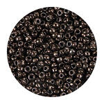 Rocailles-Perlen, 4 mm, 14 g, Kupfer Metallic Dunkel
