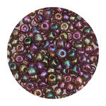 Rocailles-Perlen, 4 mm, 14 g, Lila Regenbogen