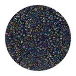 Rocailles-Perlen, 2 mm, 14 g, Oliv Regenbogen