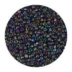 Rocailles-Perlen, 3,1 mm, 14 g, Oliv Regenbogen