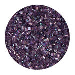 Rocailles-Perlen 2Cut, 2 mm, 14 g, Flieder Regenbogen