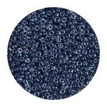 Rocailles-Perlen, 2 mm, 14 g, Schwarz Transparent
