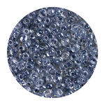 Rocailles-Perlen, 4 mm, 14 g, Schwarz Transparent