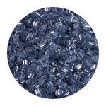 Rocailles-Perlen 2Cut, 2 mm, 14 g, Schwarz Transparent