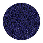 Rocailles-Perlen, 2 mm, 14 g, Dunkelblau Opak