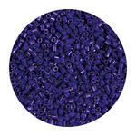Rocailles-Perlen 2Cut, 2 mm, 14 g, Dunkelblau Opak