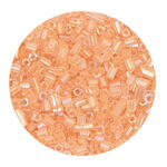 Rocailles-Perlen 2Cut, 2 mm, 14 g, Rosa Transparent