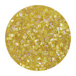 Rocailles-Perlen 2Cut, 2 mm, 14 g, Gelb Irisierend