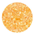 Rocailles-Perlen 2Cut, 2 mm, 14 g, Beige Transparent