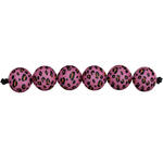 Kunststoff-Perlen Acid Leo, rund, 16 mm, 6 Stk, Pink
