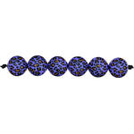 Kunststoff-Perlen Acid Leo, rund, 16 mm, 6 Stk, Lila