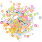 Konfetti rund mit Hot Foil, Neon Mix, 20 g