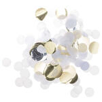 Konfetti rund mit Hot Foil, Wei Mix, 20 g