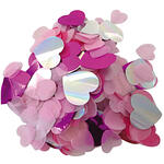 Konfetti Herz mit Hot Foil, Rosa Mix, 20 g