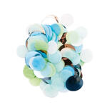 Konfetti rund mit Hot Foil, Blau-Grn-Mix, 20 g