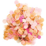 Konfetti rund mit Kraftpapier, Rosa Mix, 20 g