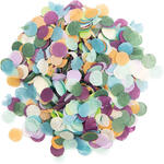Konfetti rund mit Kraftpapier, Grn Mix, 20 g