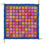 Gutta-Tuch 90x90, Pong� 08, Motiv Rose Patch
