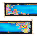 Gutta-Schal 160x32, Pong� 08, Motiv Phoenix