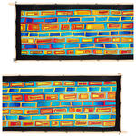 SALE Gutta-Schal 180x45, Pong� 08, Motiv Wayne