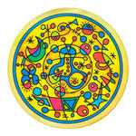 Gutta-Fensterbild 20cm, Pong� 08, Bomby