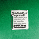 Akademie-Aquarellfarbe 1/2 Napf, Permanentgr�n