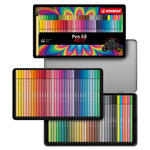 STABILO Pen 68, Premium-Filzstift, 66er Metalletui ARTY
