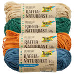 Raffiabast / Naturbast, 50g - Verschiedene Farbtne & Ausfhrungen