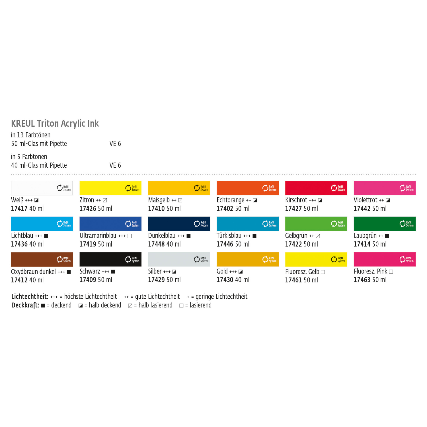 SALE KREUL Triton Acrylic Ink Silber, 50 ml Bild 5