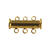 Magnetverschluss, 3-reihig, 20mm, 1St., gold