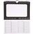 Ewiger Kalender, 5 St�ck, Gr��e 19x23 cm, Ausschnitt ca. 15,3x9,2 cm, 180 g