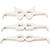 Brillen aus Pappe, H�he 4,5-10 cm, L�nge ca. 32 cm, Wei�, 160 St�ck