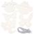 Tiermasken Blanko aus Pappe, 5 Motive, 100 Stck - Tiermasken Pappe, 100 Stck