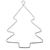 SALE Draht Baum, 6x7,5cm, 3 St.