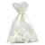 Organza S�ckchen, Creme, 7.5 x 10 cm, 10 St�ck