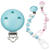SALE Schnulli-Ketten-Clip, Trkis, 37x11,5mm, 1 Stk. - Clip Trkis