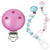SALE Schnulli-Ketten-Clip, Cyclam, 37x11,5mm, 1 Stk. - Clip Cyclam