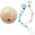 SALE Schnulli-Sicherheits-Perle, Natur-hell,12mm, 10Stk
