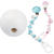 SALE Schnulli-Sicherheits-Perle, Wei, 12mm, 10 Stk - Wei