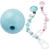 SALE Schnulli-Sicherheits-Perle, Trkis, 12mm, 10 Stk - Trkis