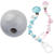 SALE Schnulli-Sicherheits-Perle, Grau, 12mm, 10 Stk - Grau