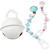 SALE Schnulli-Glckchen/Schelle, Wei, 15mm, 2 Stk. - Wei