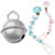 SALE Schnulli-Glckchen/Schelle, Grau, 15mm, 2 Stk. - Grau