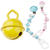 SALE Schnulli-Glckchen/Schelle, Gelb, 15mm, 2 Stk. - Gelb