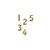 SALE Klebeschrift Zahlen, 10 mm, 10x24cm, gold - Klebeschrift Zahlen