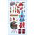 NEU SOFTY 3-D Sticker / Aufkleber, Grill-Party, 1 Bogen