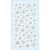 NEU SOFTY 3-D Sticker / Aufkleber, Eiskristall / Schneeflocke, gold, 1 Bogen
