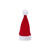 NEU Miniatur Nikolaus-Mütze, 2 Stück, rot-weiß, ca. 4 x 7 cm - Mini Nikolaus Mütze